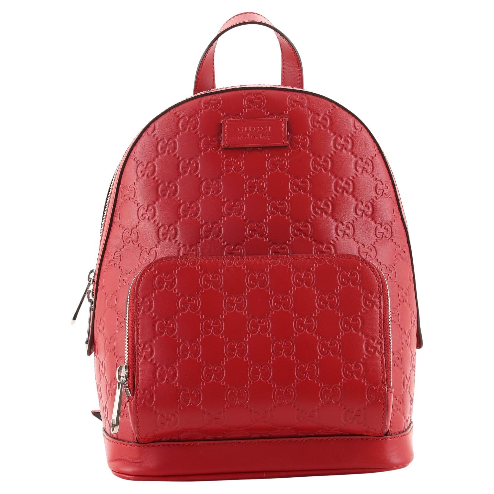 Gucci Red Suede Backpack For Sale at 1stDibs | gucci suede backpack