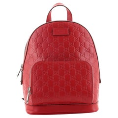 Gucci Signature Pocket Backpack Guccissima Leather Small