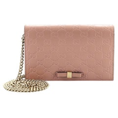 Gucci Signature Wallet on Chain Guccissima Leather