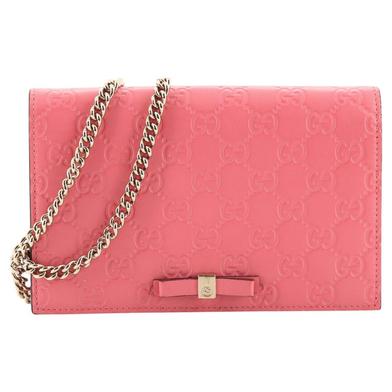 Gucci Signature Wallet on Chain Guccissima Leather at 1stDibs