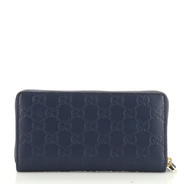 Gucci Signature Zip Around Wallet Guccissima Leather at 1stDibs
