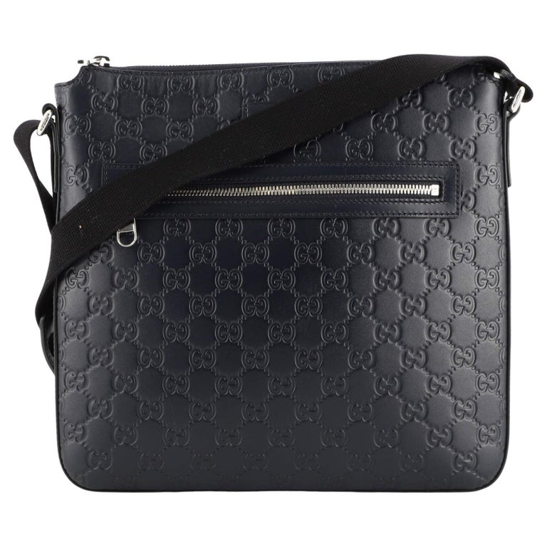 Gucci Signature Zip Messenger Bag Guccissima Leather Medium For Sale at ...