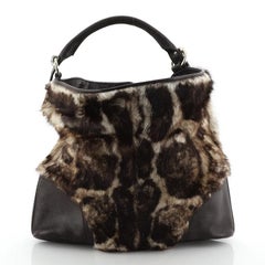 Gucci Signoria Hobo Fur with Leather Large