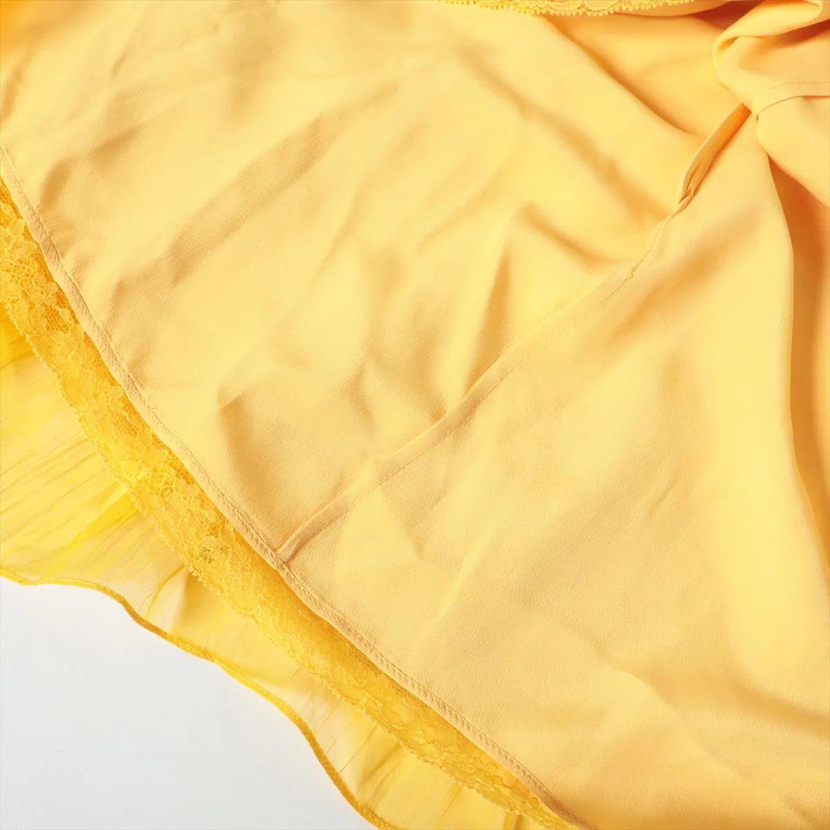 Gucci - Robe en mousseline de soie - Jaune en vente 2