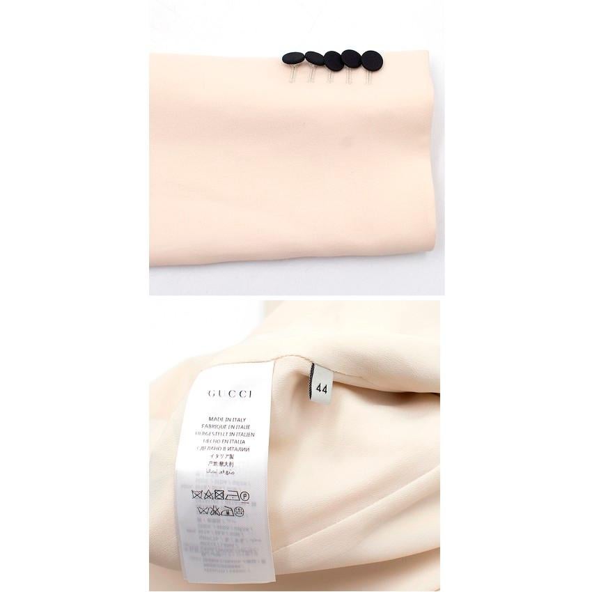 Gucci Silk Cream Blazer US 8 5