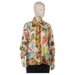 Gucci Silk Fish Print Shirt 1990s