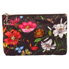 Gucci Silk Flora Print Pouch NIB