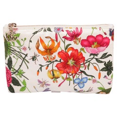Gucci Silk Flora Print Pouch NIB