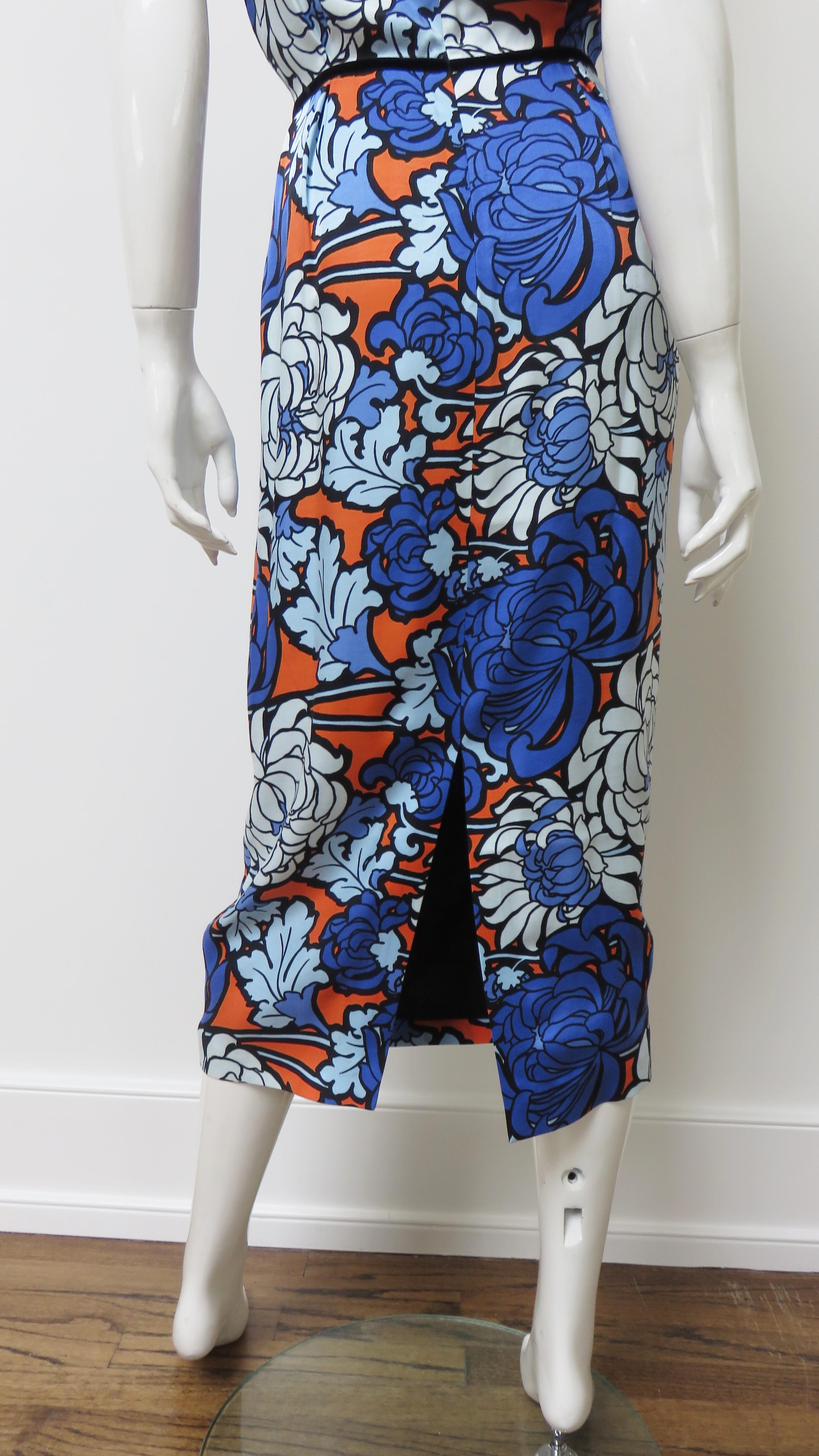 Gucci Silk Flower Print Midi Dress SS 2018 For Sale 5