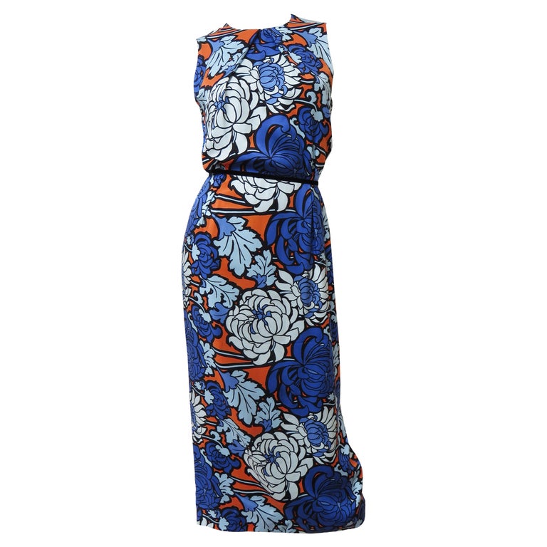Gucci Silk Flower Print Midi Dress SS 2018