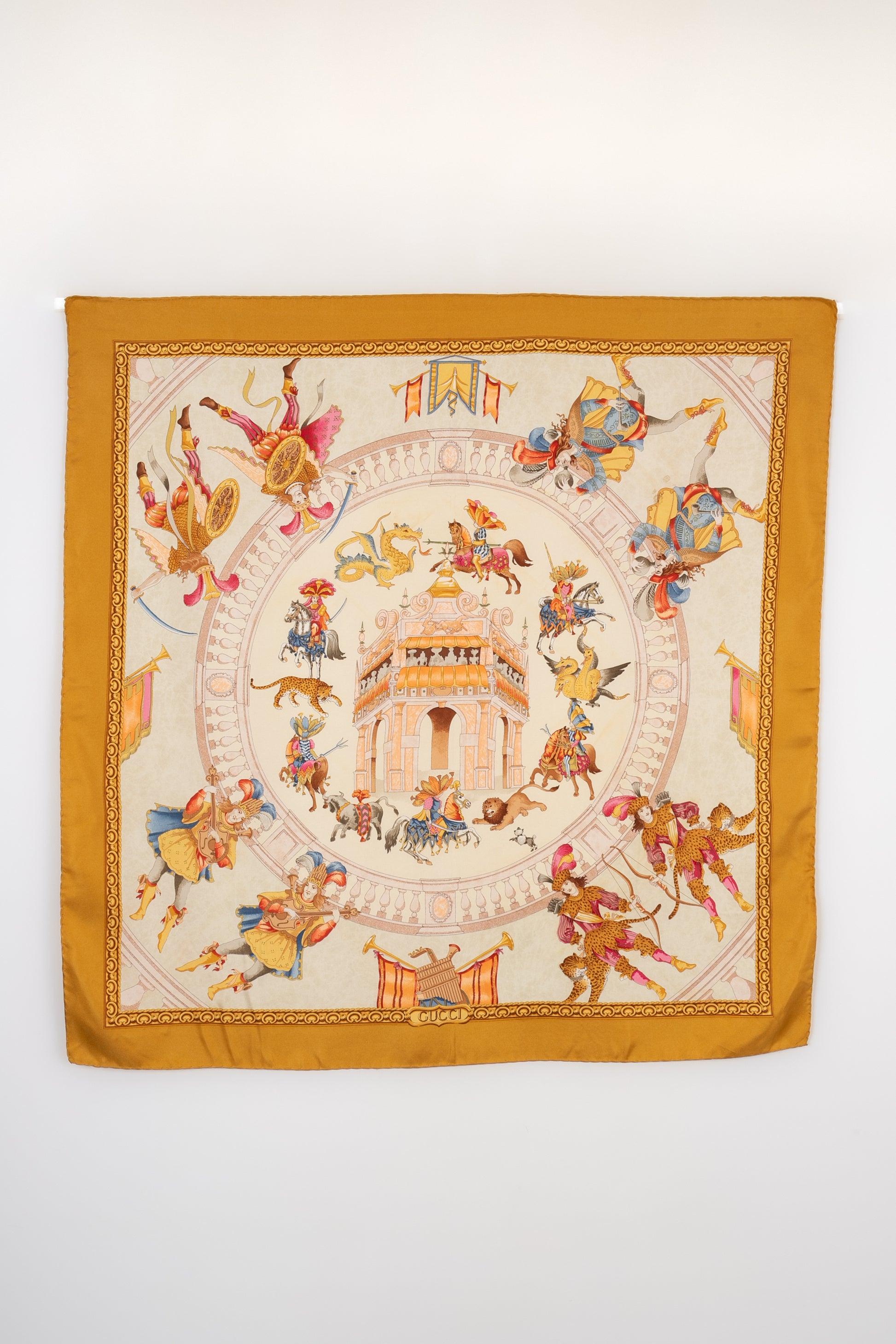 Gucci - (Made in Italy) Silk foulard. To be mentioned, a few stains.

Additional information:
Condition: Very good condition
Dimensions: About 87 cm x 87 cm

Seller Reference: FFG1