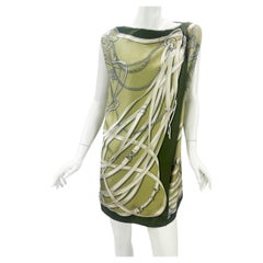 Gucci Silk Horsebit Print Mini Wrapped Dress as seen on JLO Italian 40 