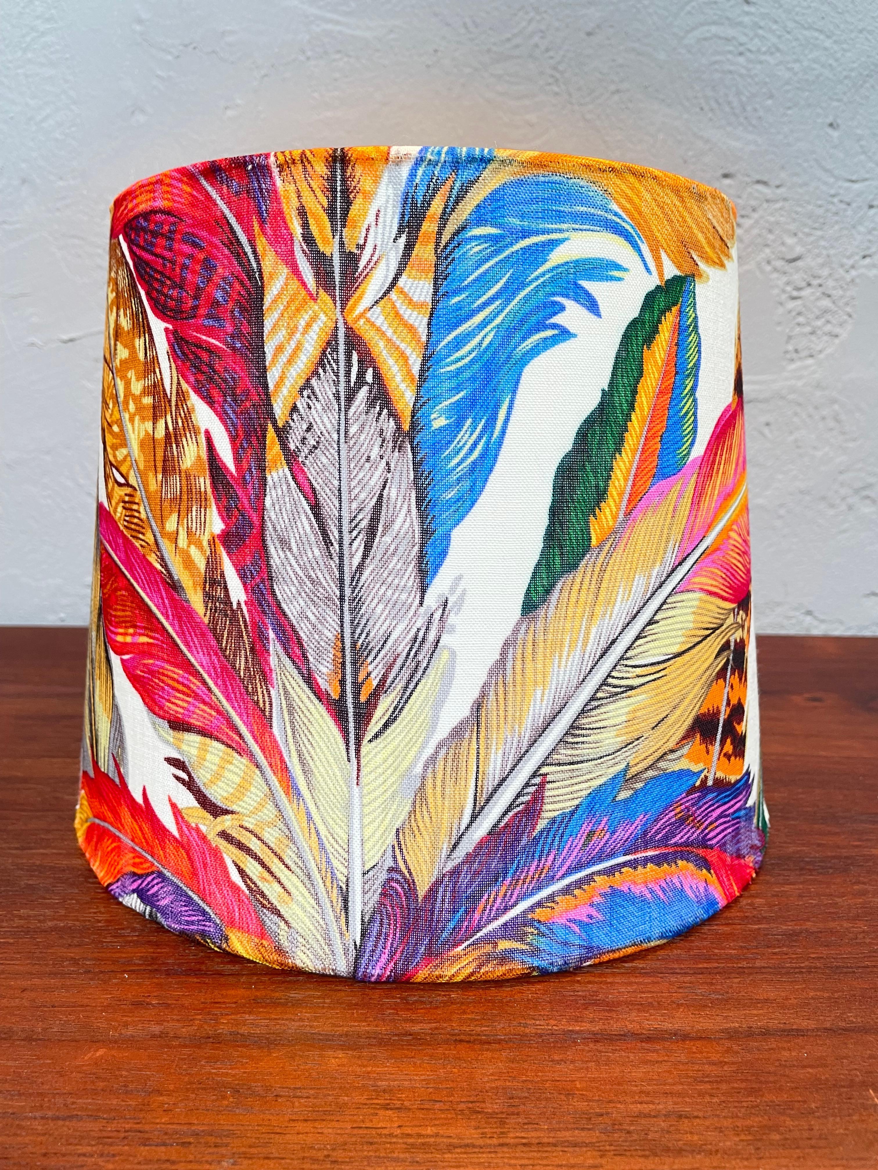 Modern Gucci Silk Indian Tribal Headdress Lampshade For Sale