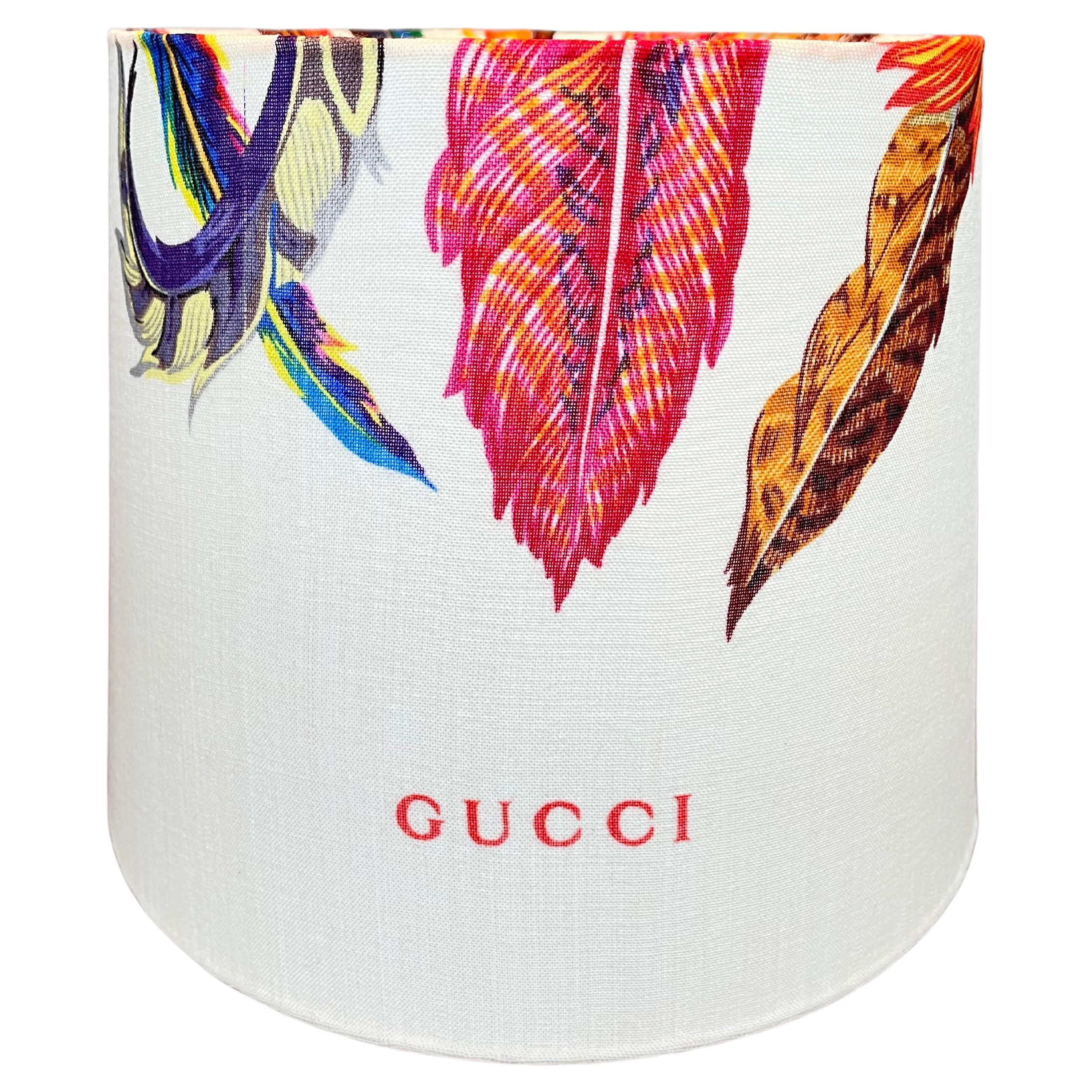 Gucci Silk Indian Tribal Headdress Lampshade