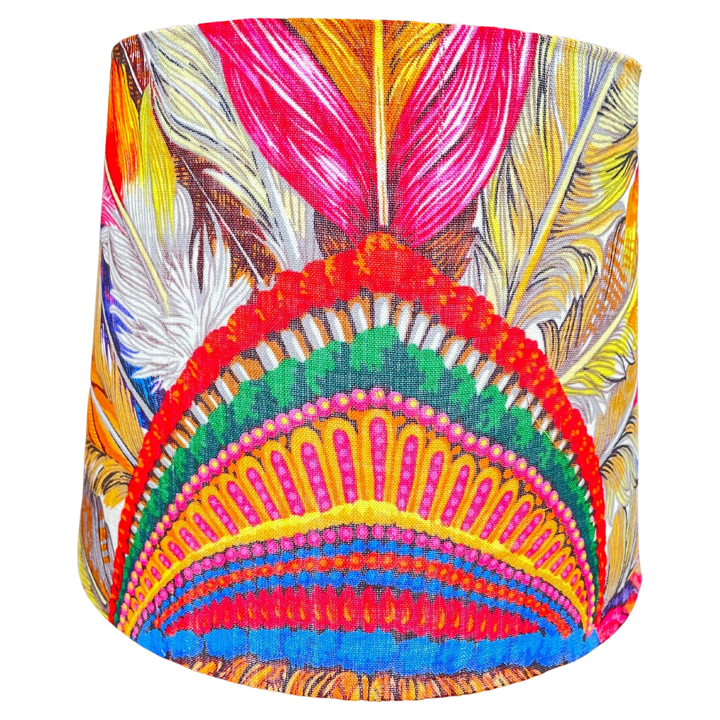 Gucci Silk Indian Tribal Headdress Lampshade