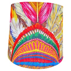 Gucci Silk Indian Tribal Headdress Lampshade