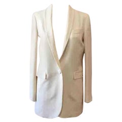 Gucci Silk Ivory Winter White Tuxedo Smoking Jacket