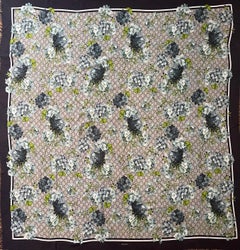 Gucci Silk Monogram & Flower Shawl