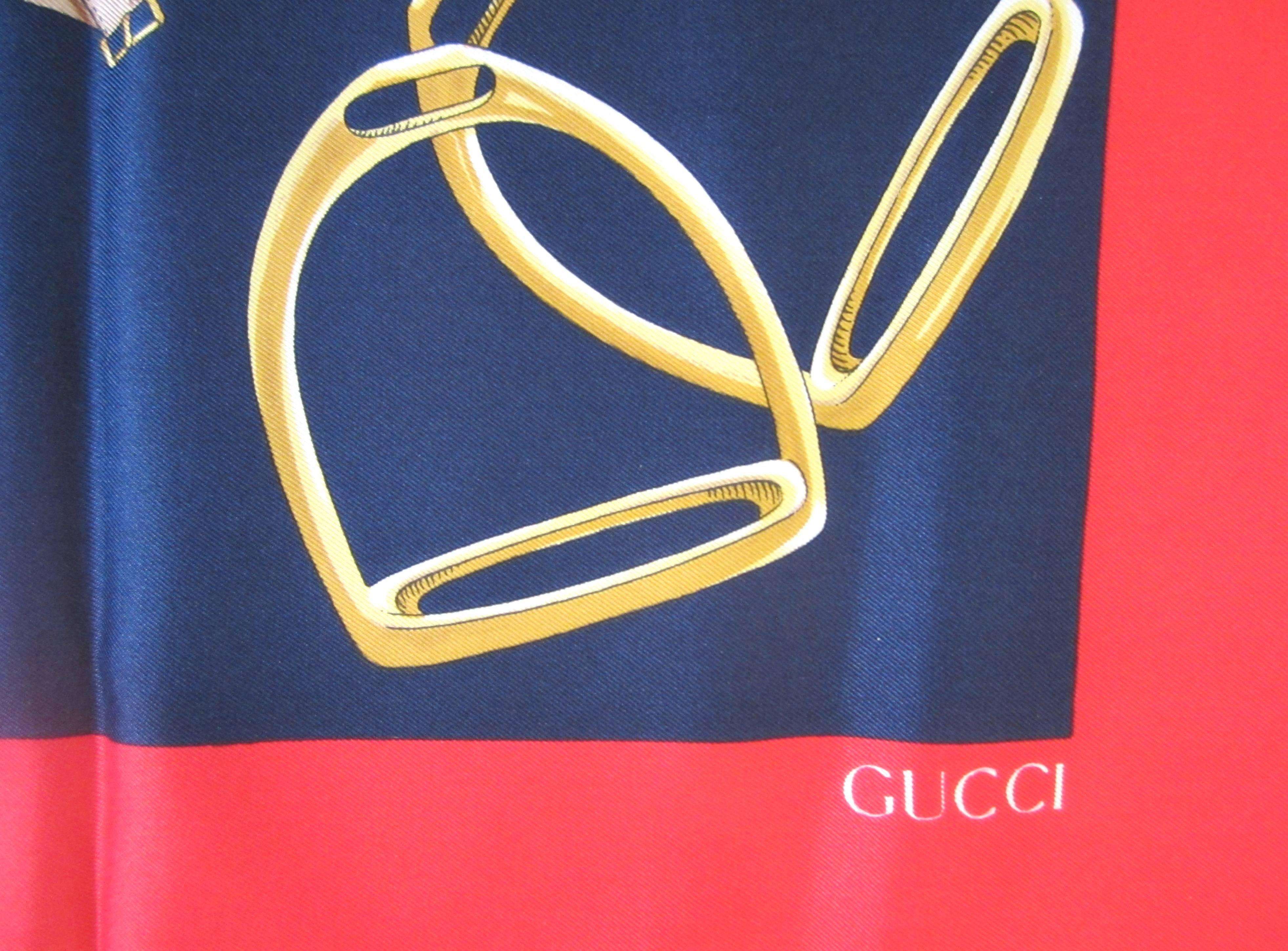 gucci scarf with horses