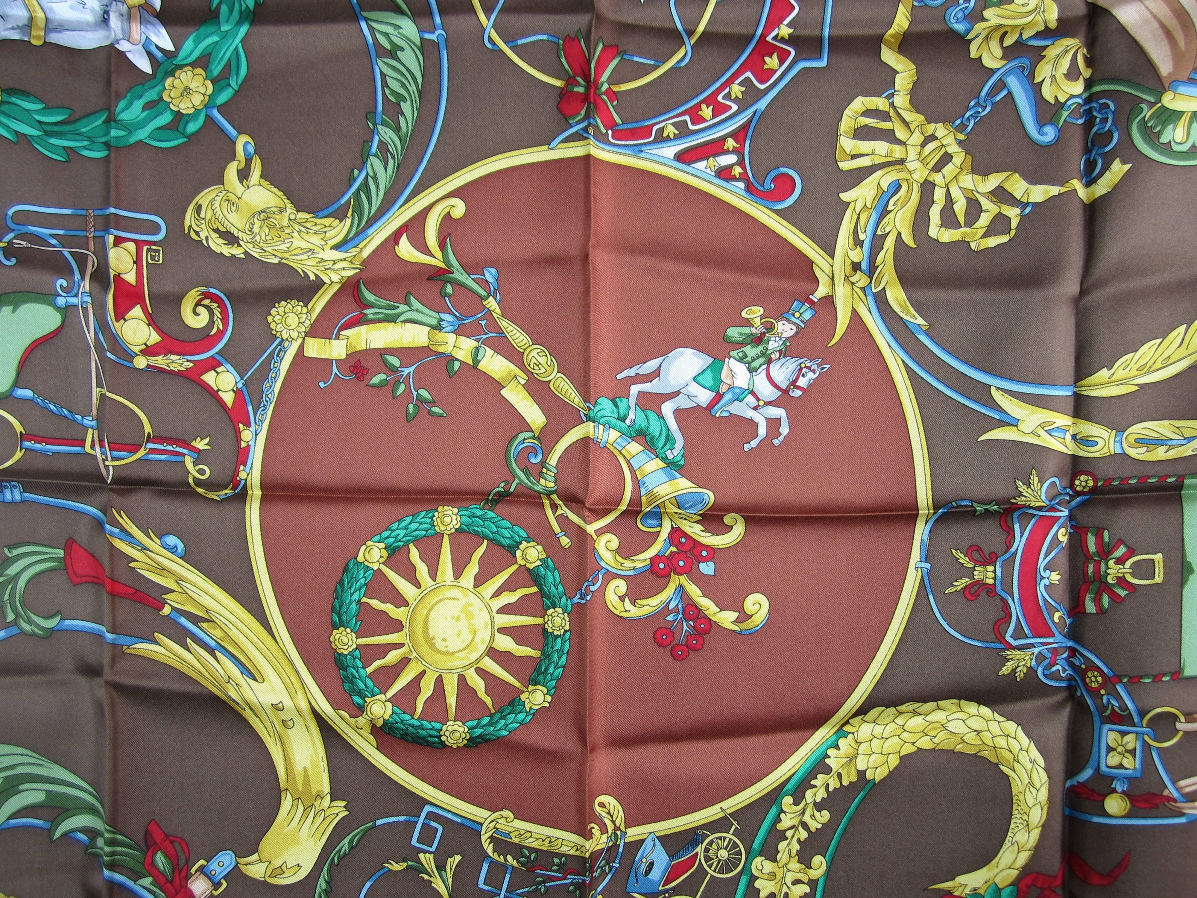 Stunning Silk Gucci scarf purchased in the early 1990s stored away and never worn. Measuring 34 in x 34 in. Purchased and never worn (New old stock) Still folded up like the day it was bought. This is out of a massive collection of Contemporary