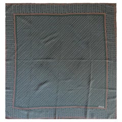 Gucci Seidenschal Marineblau & Rot