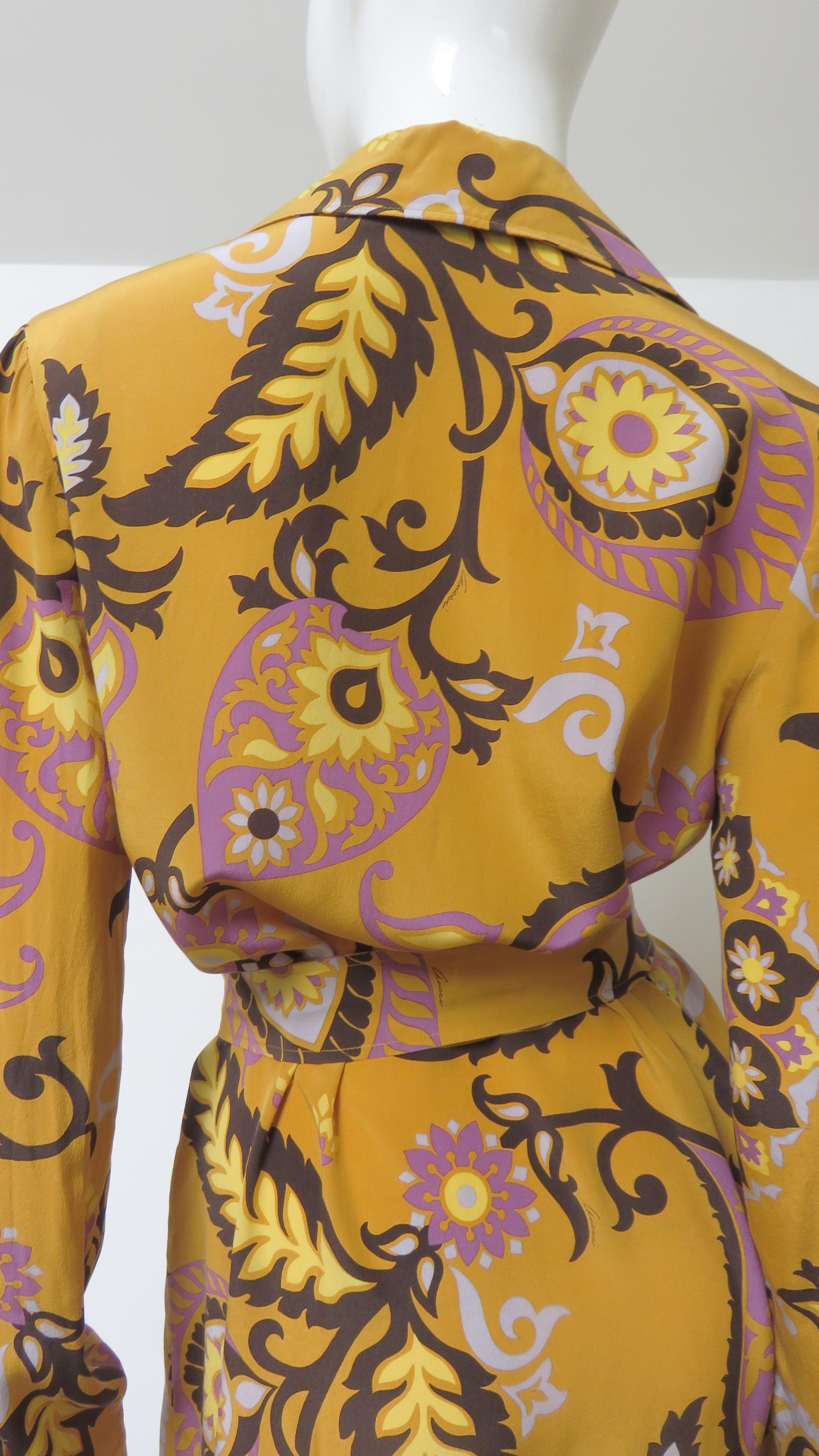 Robe longue chemise Gucci S/S 2011 en vente 7