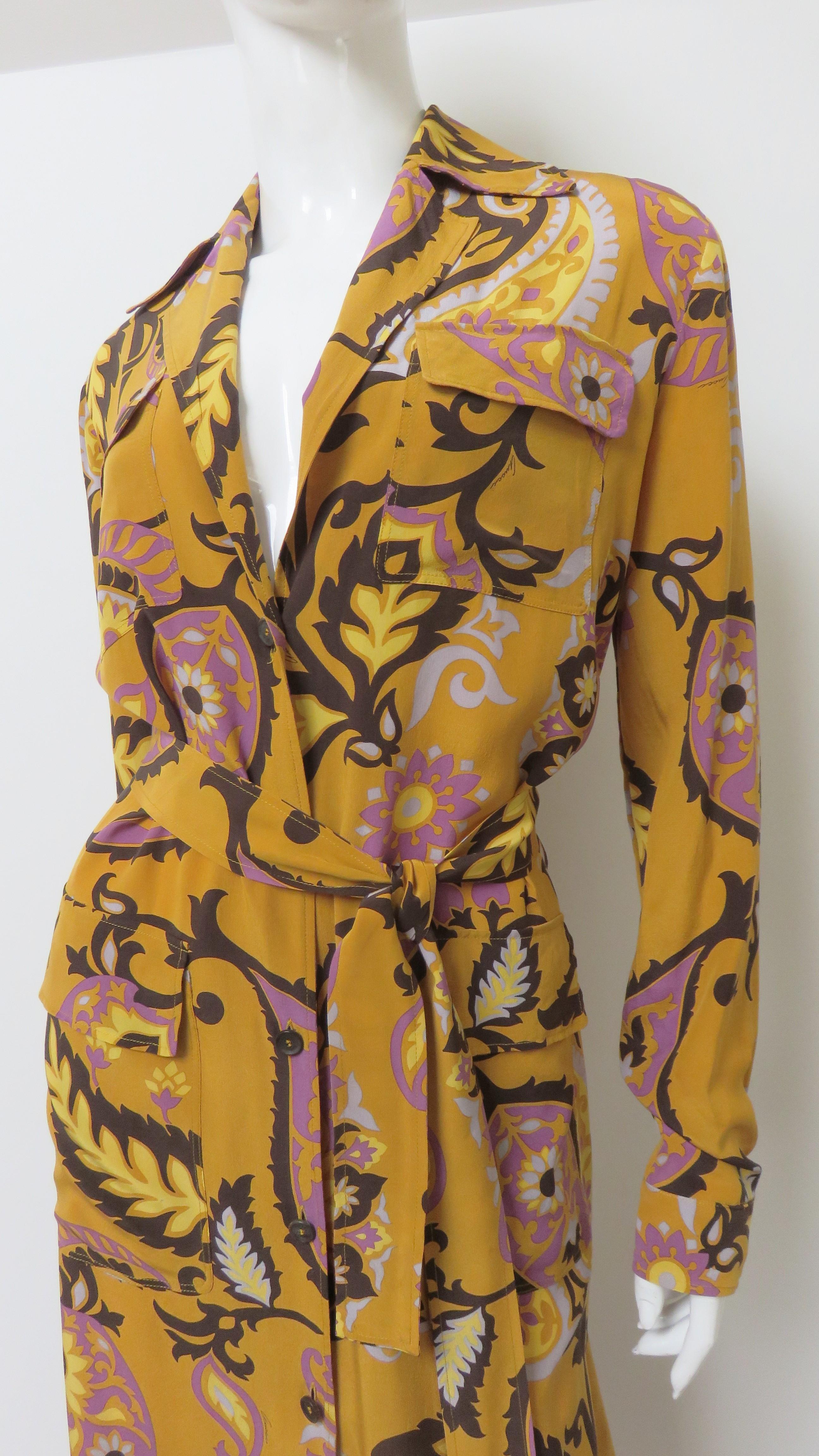 Robe longue chemise Gucci S/S 2011 Excellent état - En vente à Water Mill, NY
