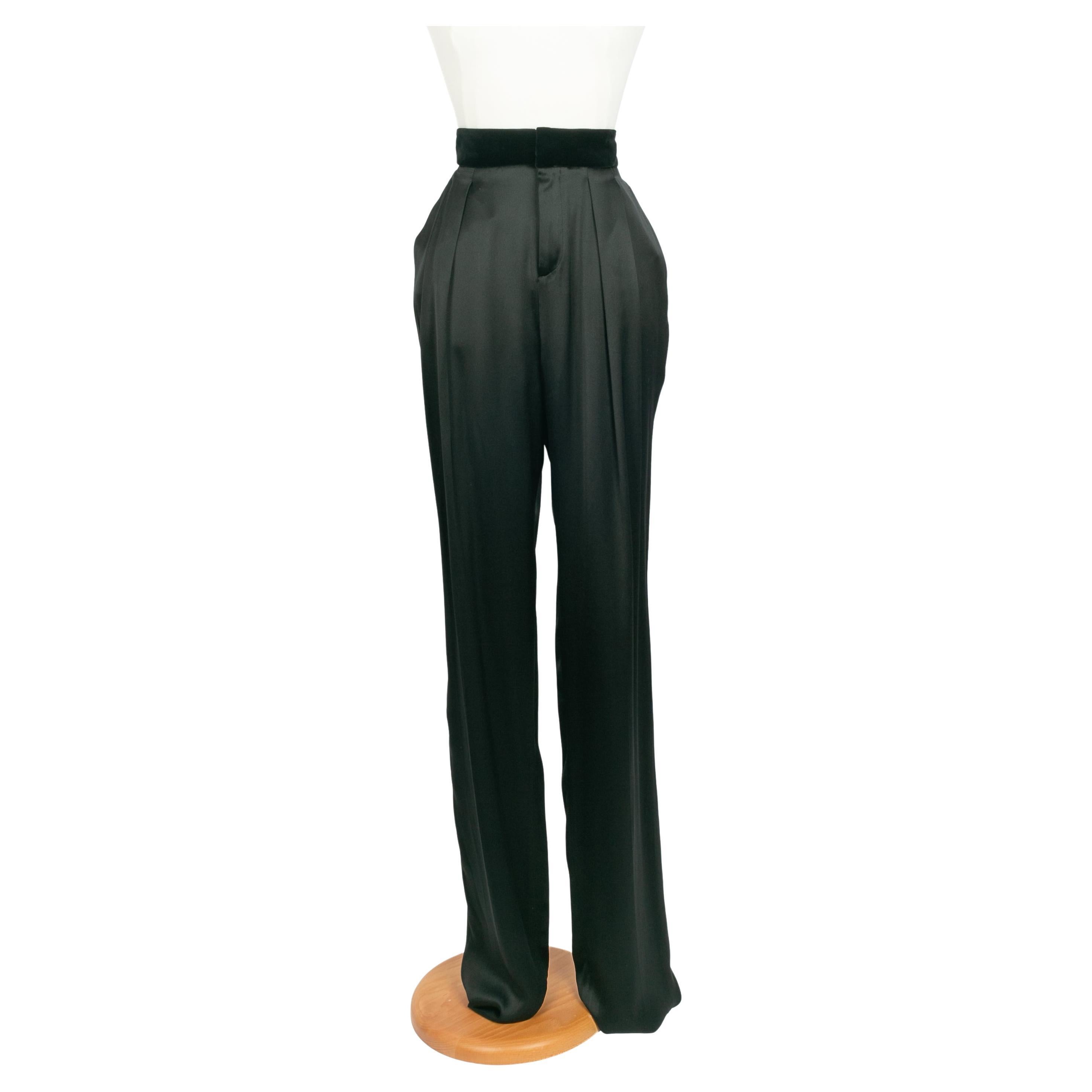 Pantalon en soie Gucci en vente