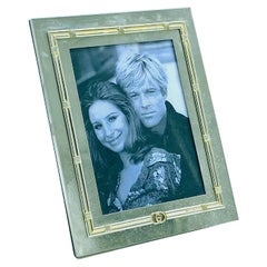 Gucci Silver and Gilt Metal Photo Frame, Italy 1970s