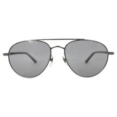 Silber Aviator-Sonnenbrille von Gucci GG0388S