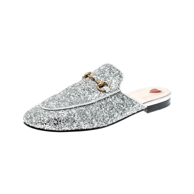 gucci glitter loafers