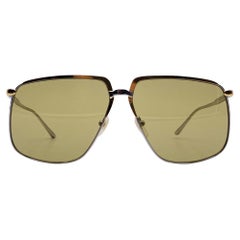 Gucci Silber Gold Metall GG0365S 003 Aviator-Sonnenbrille 63/13 140mm