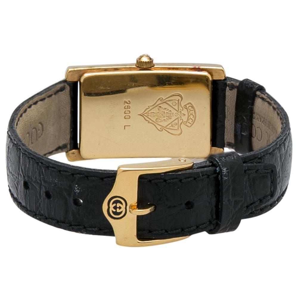 Gucci Silver Gold Plated 2600L Women's 