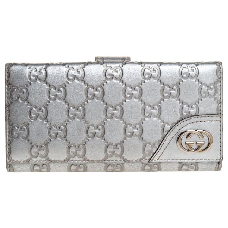 Gucci white gold leather hardware speedy case bag at 1stDibs