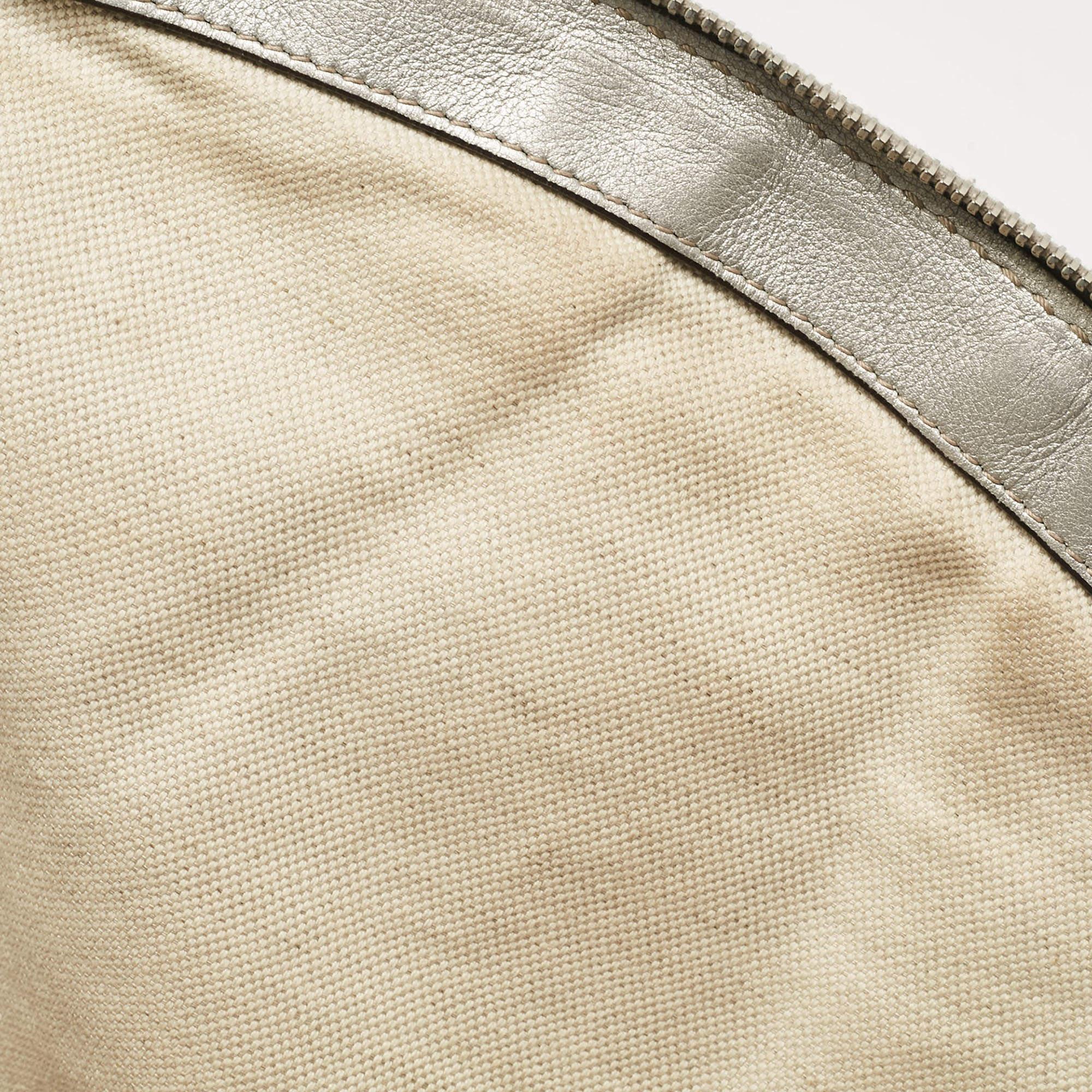 Gucci Silver Guccissima Leather Sukey Satchel 4