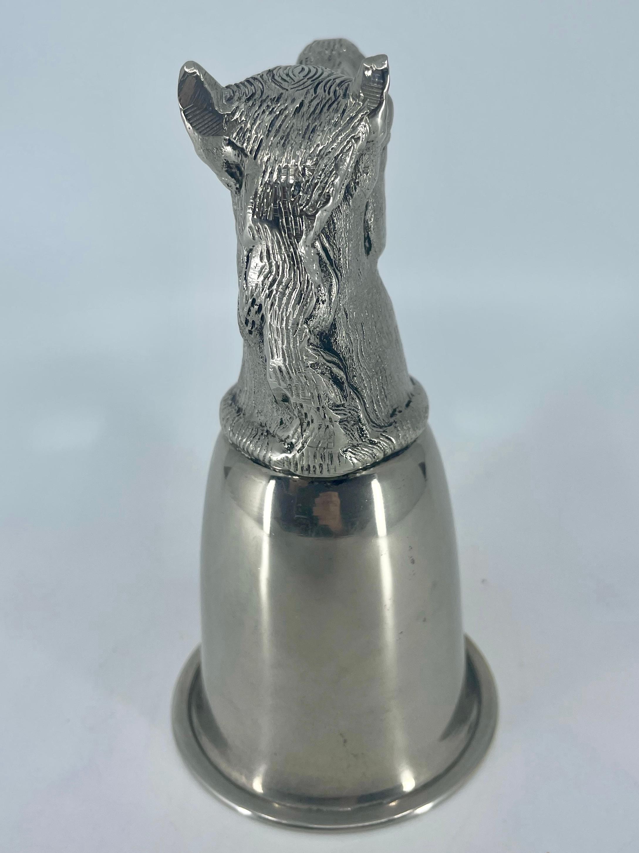 20th Century Gucci Silver Horse Stirrup Cup For Sale
