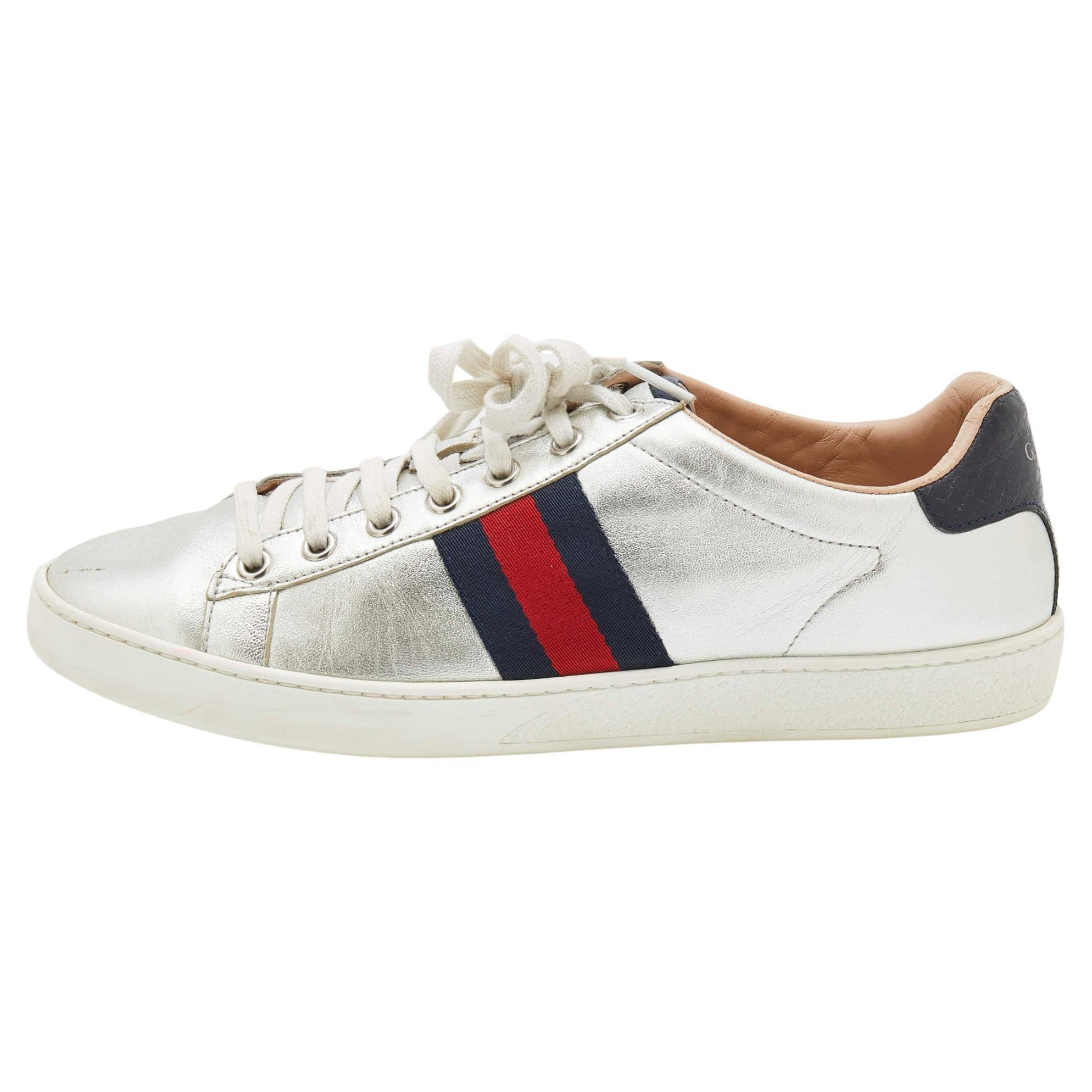 Ace leather sneaker gucci deals price