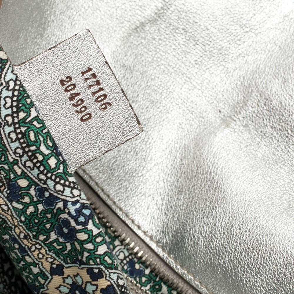 Gucci Silver Leather Romy Shoulder Bag 5