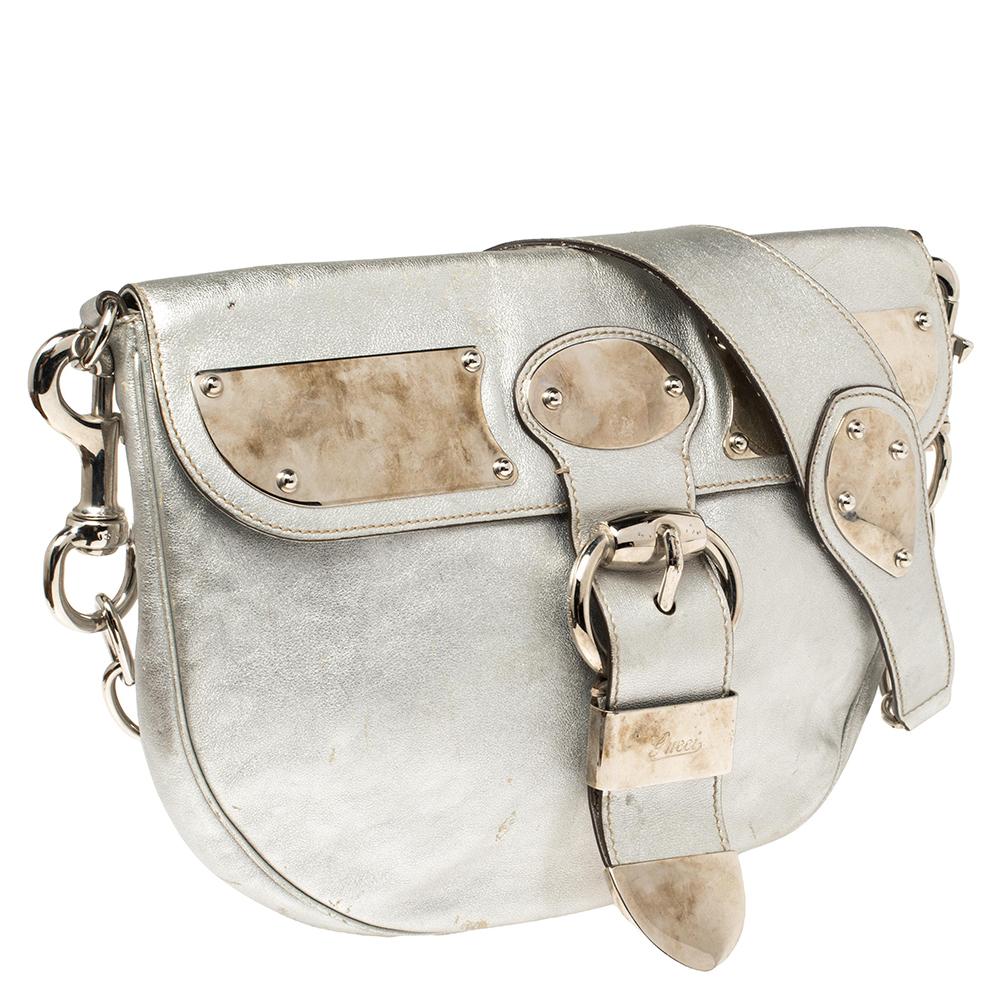 gucci silver handbag