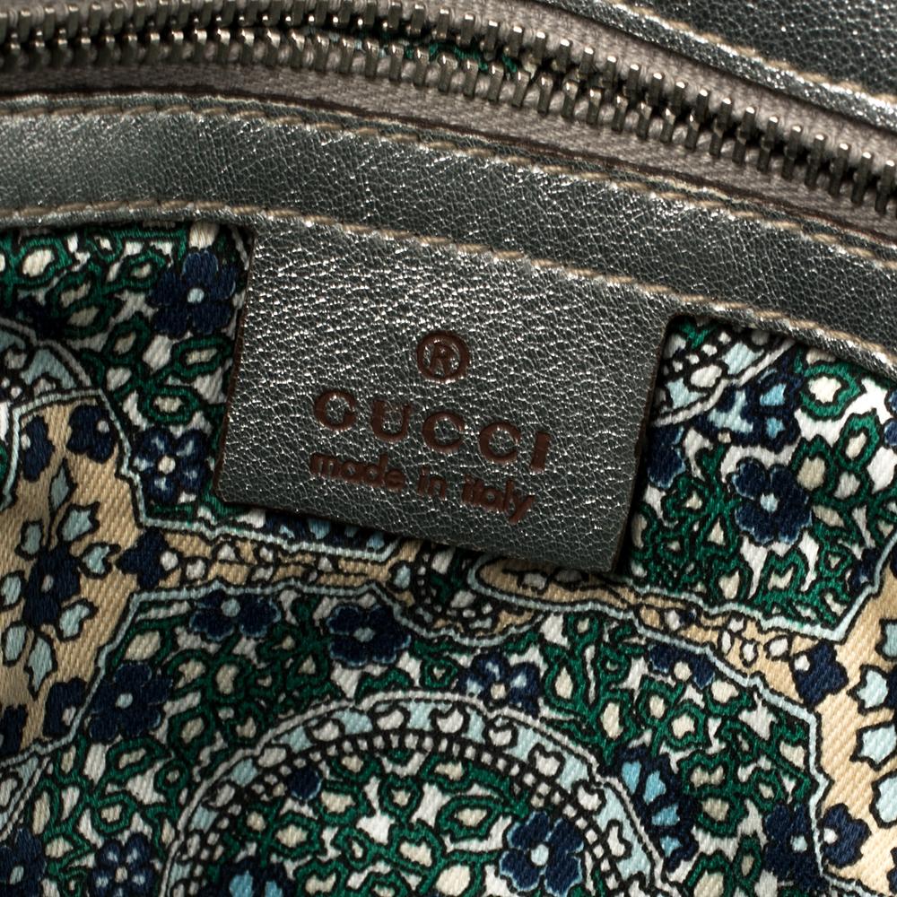 Gucci Silver Leather Romy Shoulder Bag 2