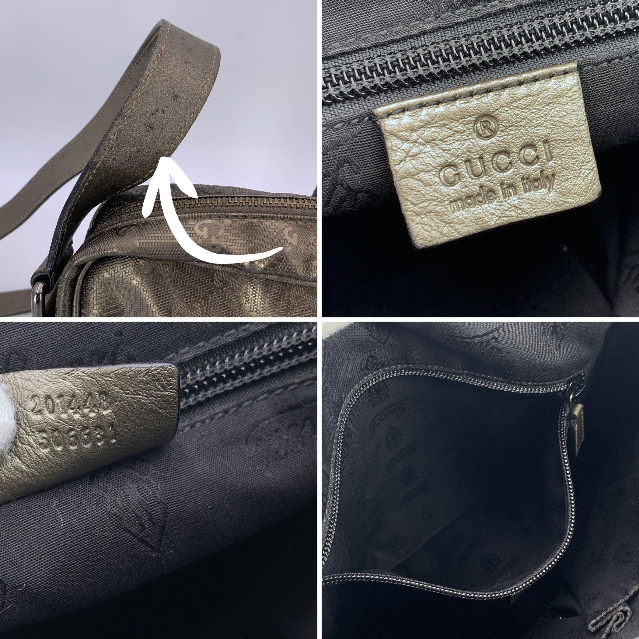 da uomo o donna A. Silver GG Monogram Imprime in Tela Coates Borsa Messenger di Gucci in vendita