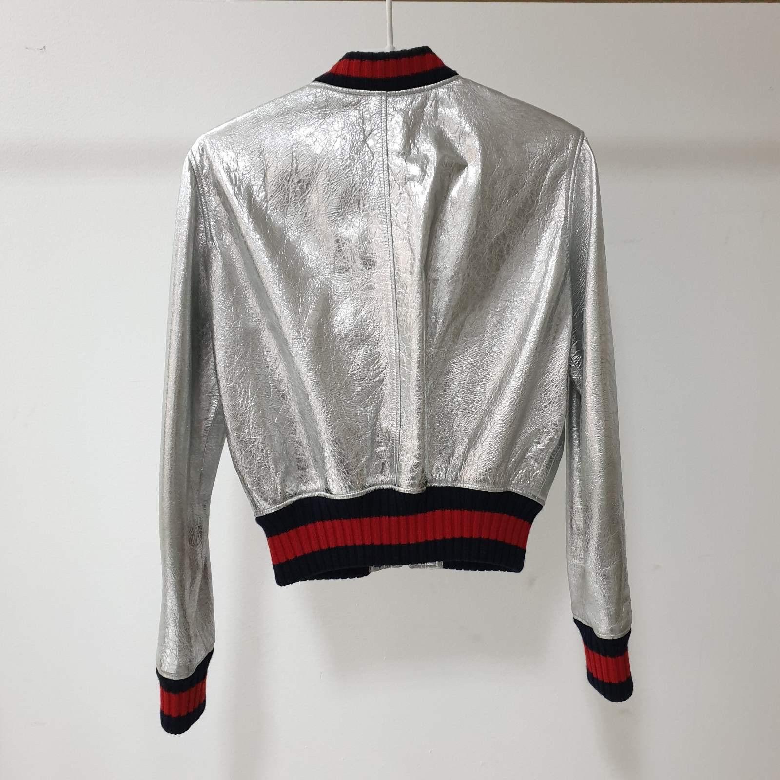 silver gucci jacket