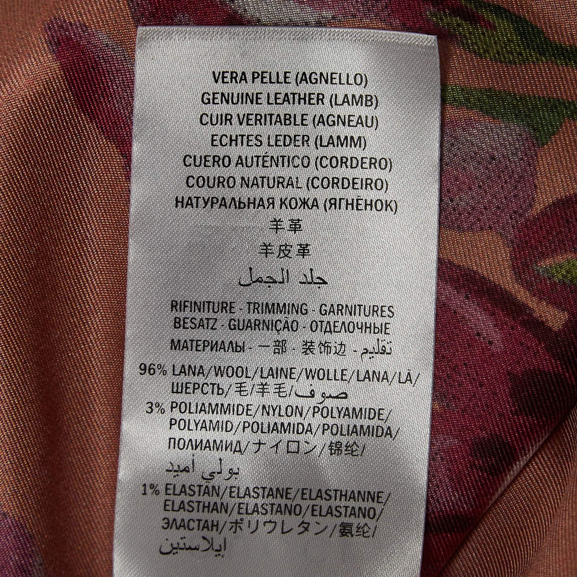 Cazadora bomber de piel arrugada metalizada plata Gucci L Plata en venta