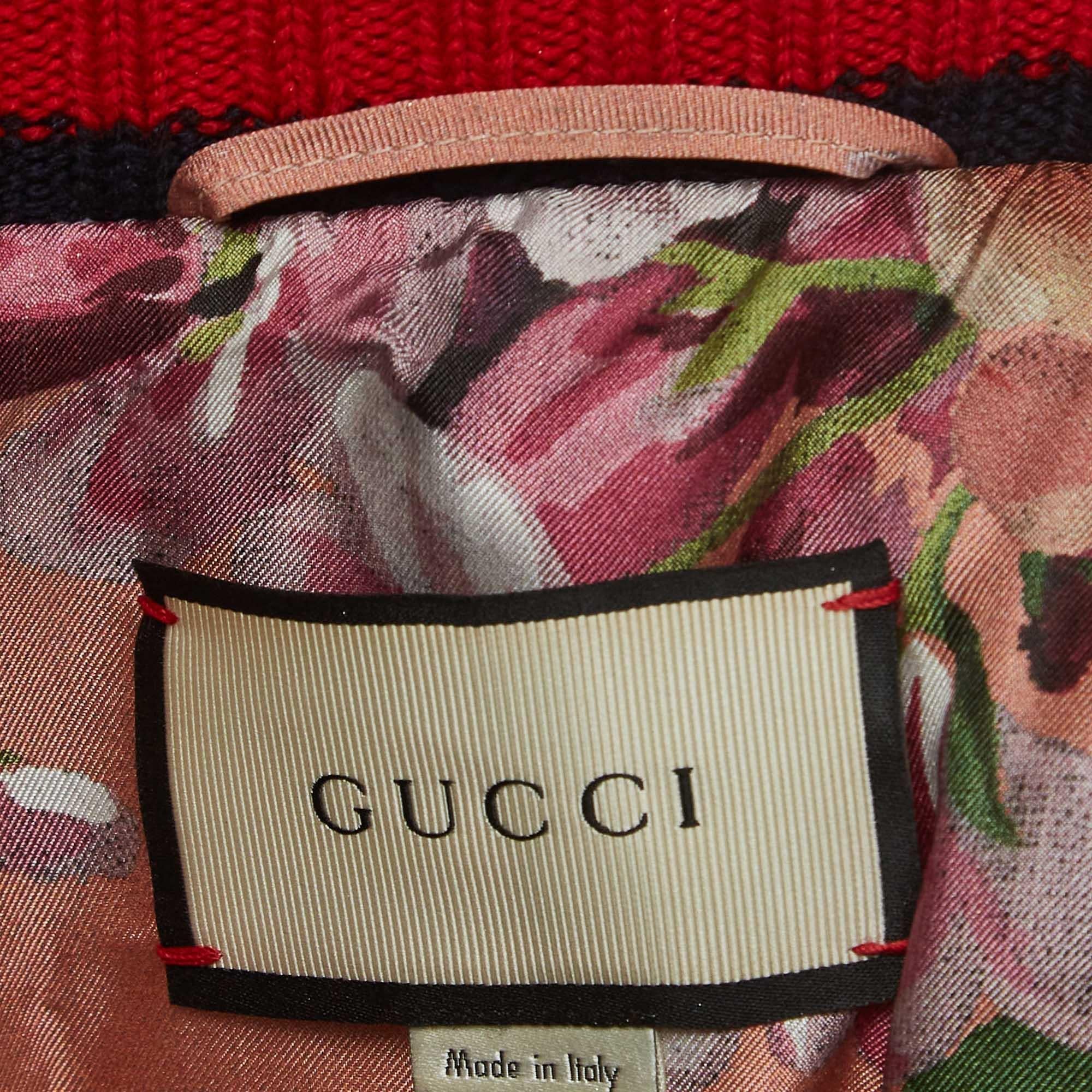 Gucci Silver Metallic Crinkle Leather Bomber Jacket L For Sale 2