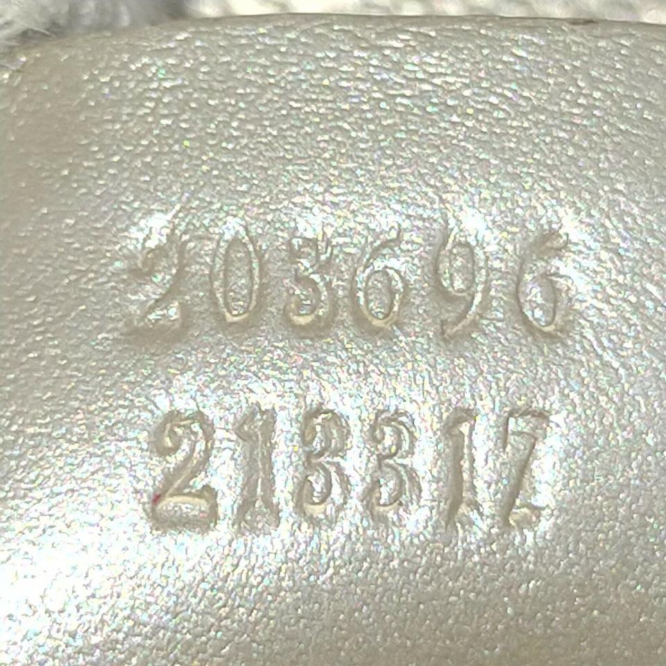 Beige Gucci Silver Monogram GG Imprime Boston with Strap 861775