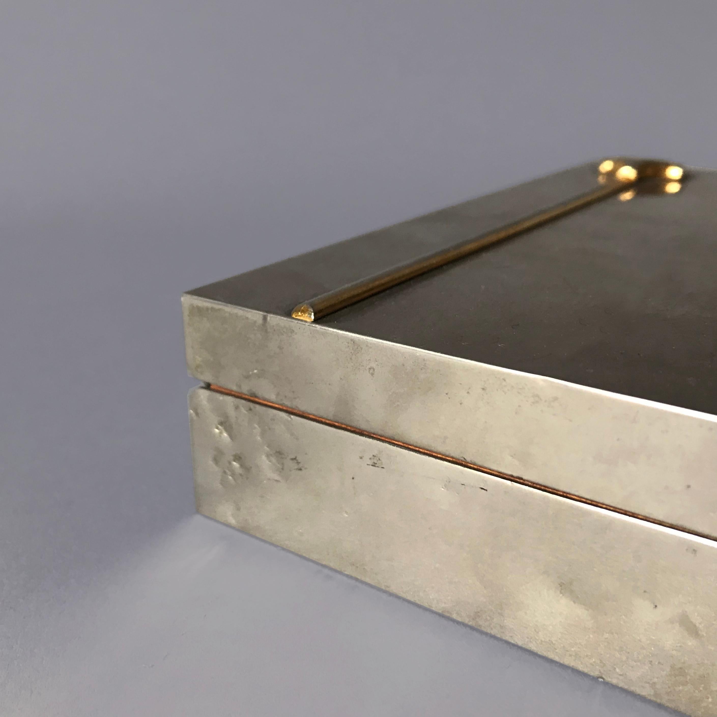 Gucci Silver Plated Box with Gold Plated Detail 2
