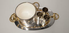 Gucci Silver Plated Tray Bar Set Italy 1970s