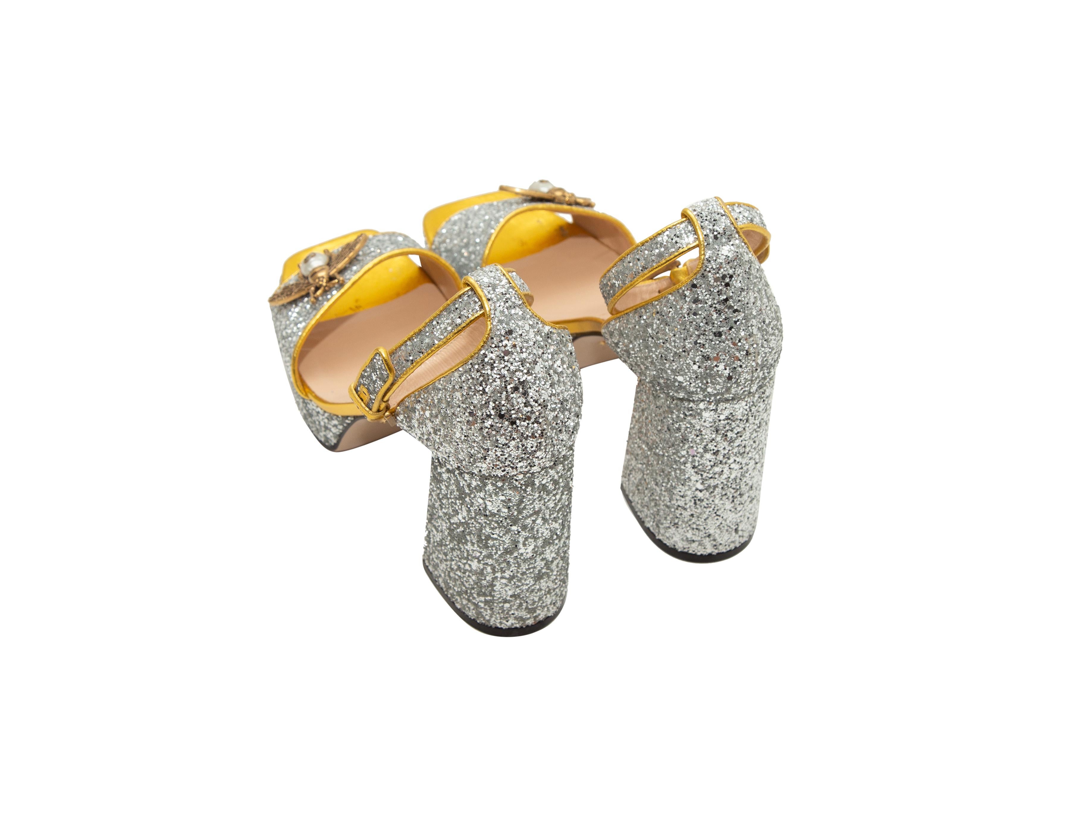 gucci glitter platform sandals