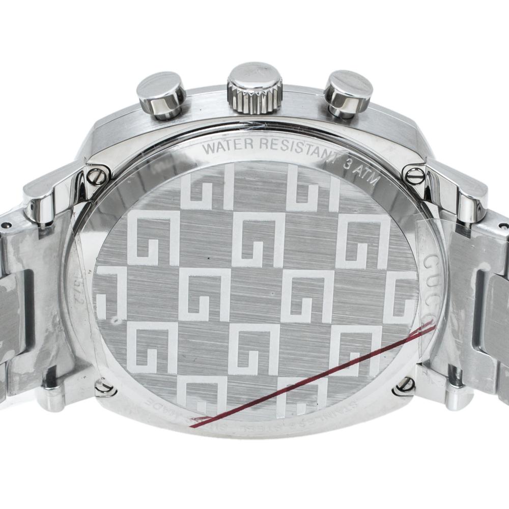 Gucci SIlver Stainless Steel Grip YA157302 Men's Wristwatch 40 mm 1