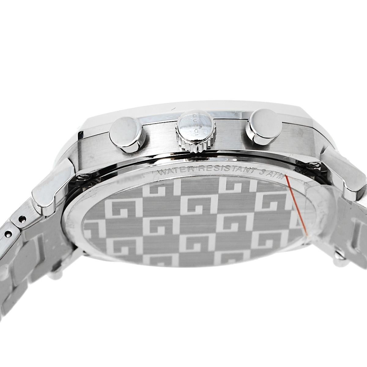Women's Gucci Silver Stainless Steel Grip YA157302 Men's Wristwatch 40 mm